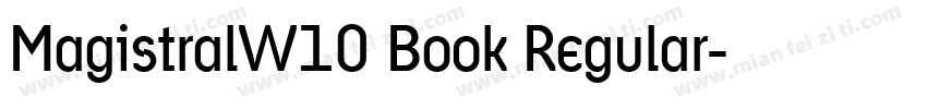 MagistralW10 Book Regular字体转换